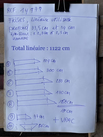 Napoleon III Parquet Friezes – 3.4 m² – Interlaced Diamond Motif with Black Border Napoleon III Parquet Friezes – 3.4 m² – Interlaced Diamond Motif with Black Border-5