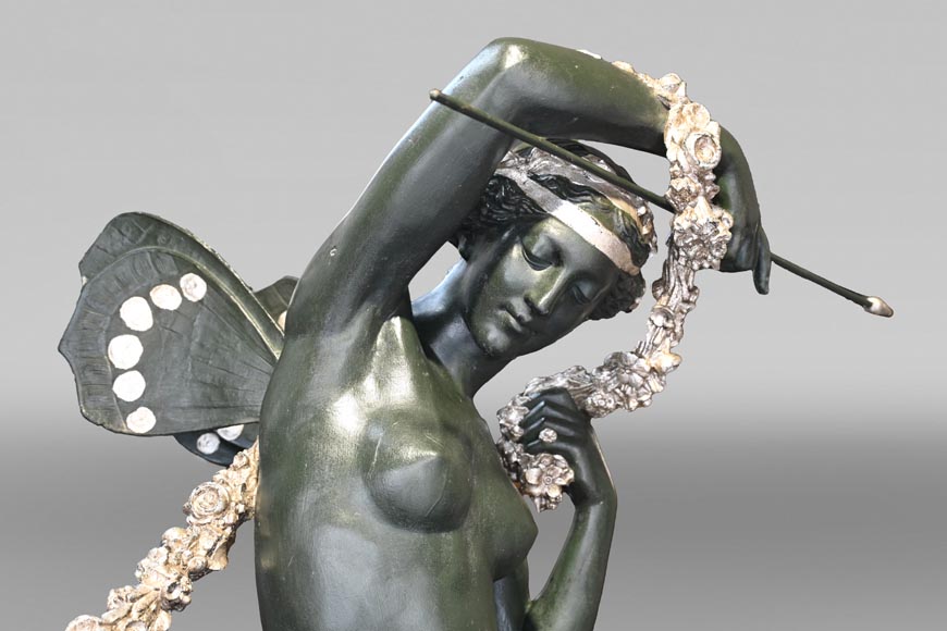 Mathurin Moreau for the Val d’Osne foundry, The Flower Fairy, late 19th century Mathurin Moreau for the Val d’Osne foundry, The Flower Fairy, late 19th century-3