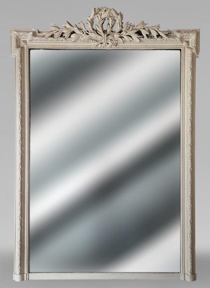 Louis XVI style trumeau decorated with a double laurel wreath Louis XVI style trumeau decorated with a double laurel wreath-0