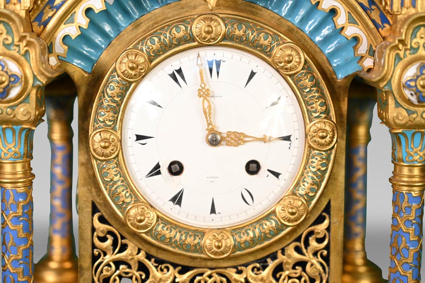 Charles Stanislas MATIFAT, Persian double-sided pendulum from the London Universal Exhibition of 1851 Charles Stanislas MATIFAT, Persian double-sided pendulum from the London Universal Exhibition of 1851-3