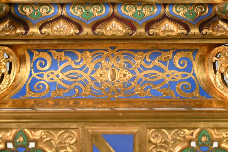 Charles Stanislas MATIFAT, Persian double-sided pendulum from the London Universal Exhibition of 1851 Charles Stanislas MATIFAT, Persian double-sided pendulum from the London Universal Exhibition of 1851-12