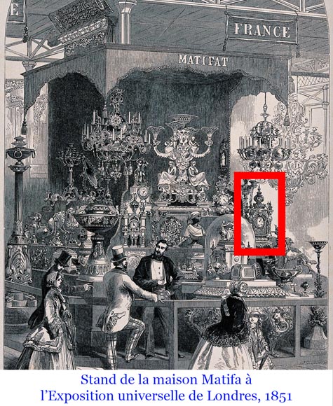 Charles Stanislas MATIFAT, Persian double-sided pendulum from the London Universal Exhibition of 1851 Charles Stanislas MATIFAT, Persian double-sided pendulum from the London Universal Exhibition of 1851-17