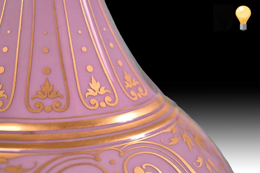 SÈVRES Manufacture, Pair of Chameleon Vases of the Persian Bottle Model, 1874 SÈVRES Manufacture, Pair of Chameleon Vases of the Persian Bottle Model, 1874-9