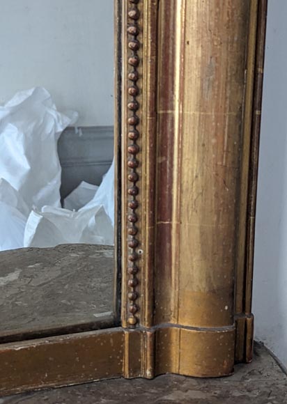 Louis Philippe-style gilded trumeau with rounded corners Louis Philippe-style gilded trumeau with rounded corners-4