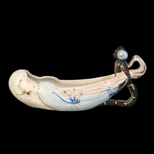 Émile GALLÉ, Plant holder with dragonflies, circa 1880