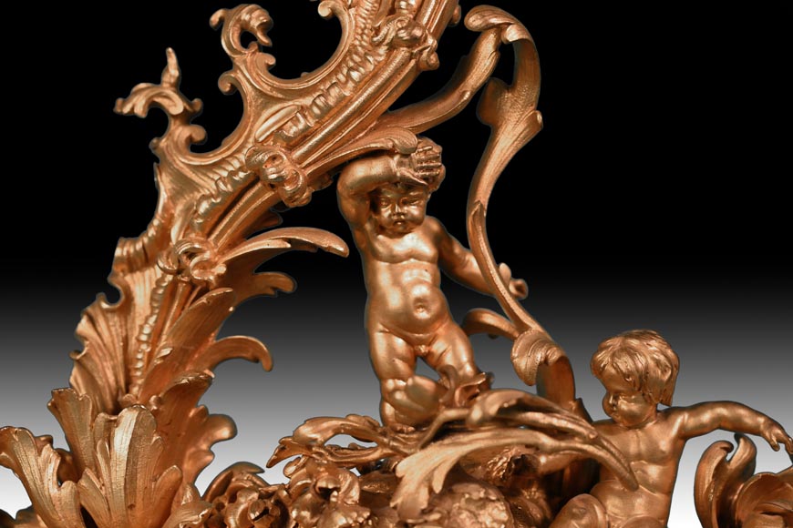 Art foundry of Johann HERZNER (attributed to), Lantern with rich rococo decoration, Second half of the 19th century Art foundry of Johann HERZNER (attributed to), Lantern with rich rococo decoration, Second half of the 19th century-12