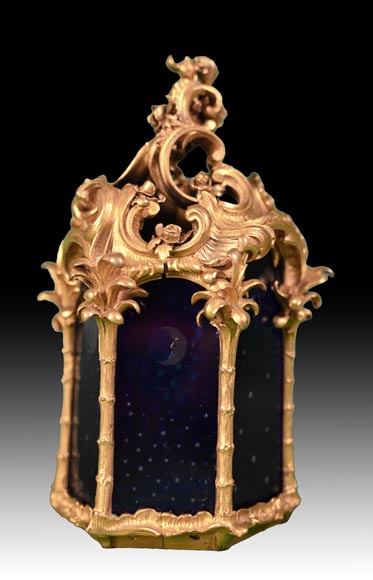 Art foundry of Johann HERZNER (attributed to), Lantern with rich rococo decoration, Second half of the 19th century Art foundry of Johann HERZNER (attributed to), Lantern with rich rococo decoration, Second half of the 19th century-15