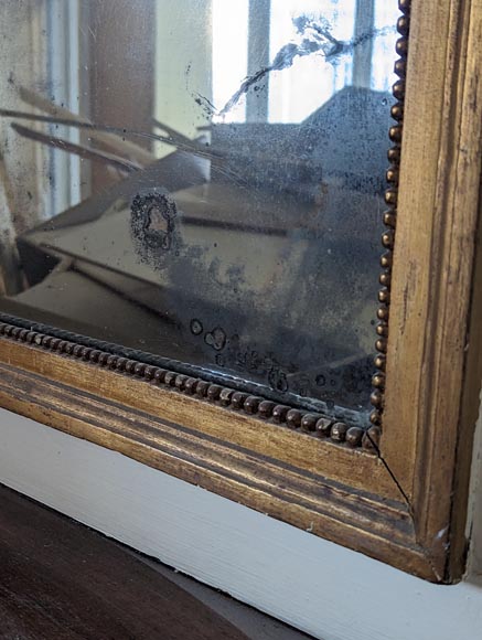 Louis XVI period trumeau decorated with a painting of a flowering vase Louis XVI period trumeau decorated with a painting of a flowering vase-7