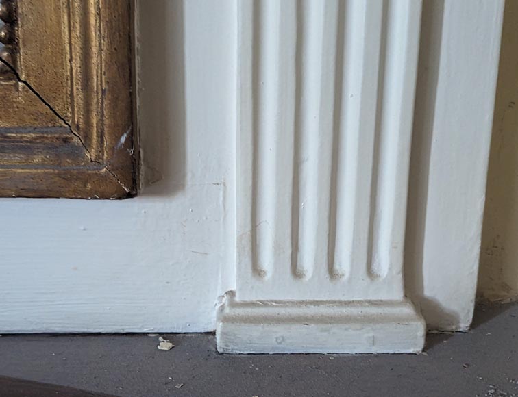 Louis XVI period trumeau decorated with a painting of a flowering vase Louis XVI period trumeau decorated with a painting of a flowering vase-8