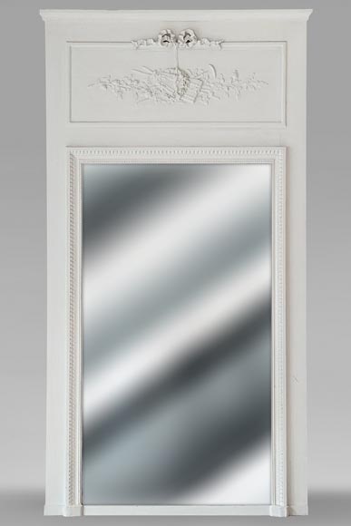 Louis XVI style trumeau decorated with a pan flute Louis XVI style trumeau decorated with a pan flute-0