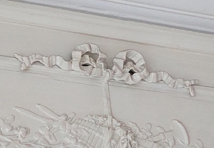 Louis XVI style trumeau decorated with a pan flute Louis XVI style trumeau decorated with a pan flute-2