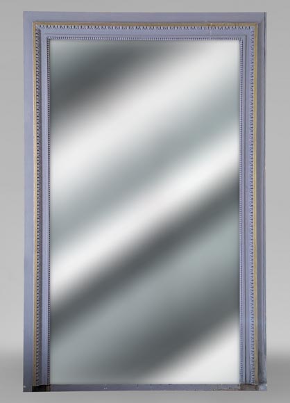 Louis XVI style trumeau adorned with a frieze of ovals and pearls Louis XVI style trumeau adorned with a frieze of ovals and pearls-0