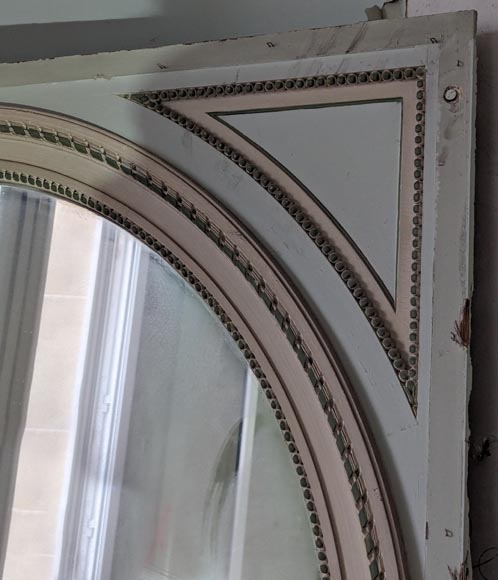 Louis XVI style trumeau with rounded top decorated with pearl friezes Louis XVI style trumeau with rounded top decorated with pearl friezes-2