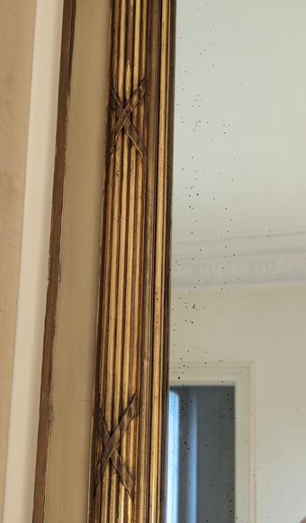 Napoleon III-style gilded trumeau with openwork shells Napoleon III-style gilded trumeau with openwork shells-5