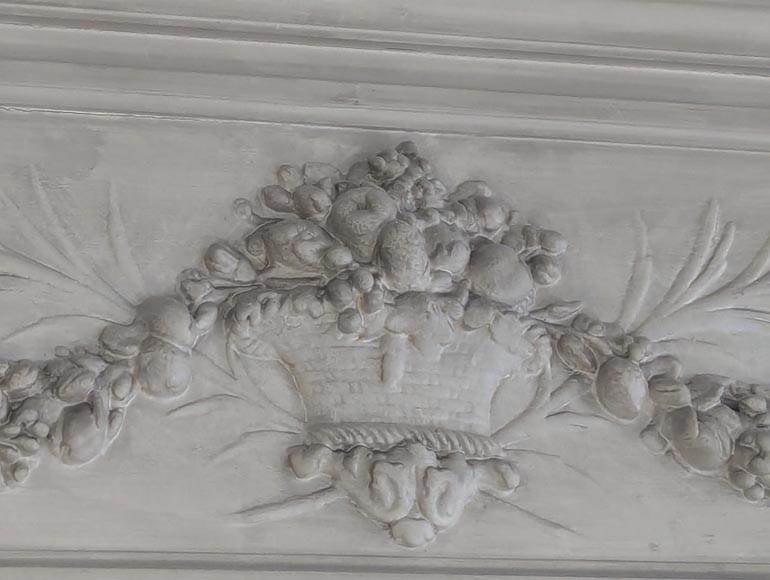 Louis XVI style trumeau decorated with a fruit basket Louis XVI style trumeau decorated with a fruit basket-3