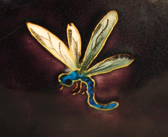 Théodore Deck, Vase with flowers and butterflies, c. 1880 Théodore Deck, Vase with flowers and butterflies, c. 1880-12