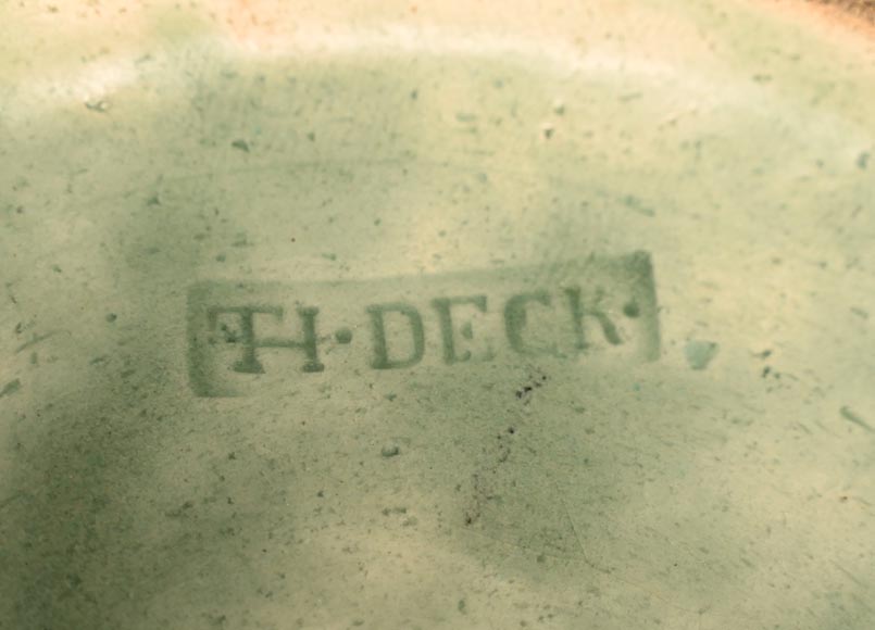 Théodore Deck, Vase with flowers and butterflies, c. 1880 Théodore Deck, Vase with flowers and butterflies, c. 1880-14