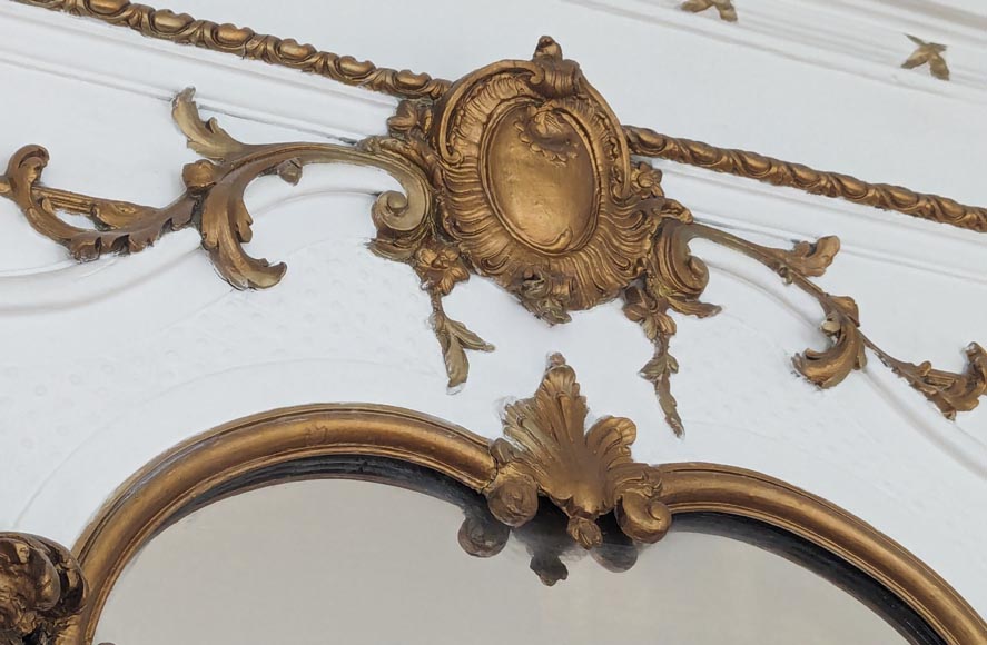 Napoleon III-style trumeau decorated with branches Napoleon III-style trumeau decorated with branches-2