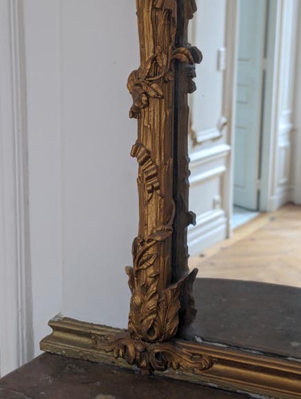 Napoleon III-style trumeau decorated with branches Napoleon III-style trumeau decorated with branches-6