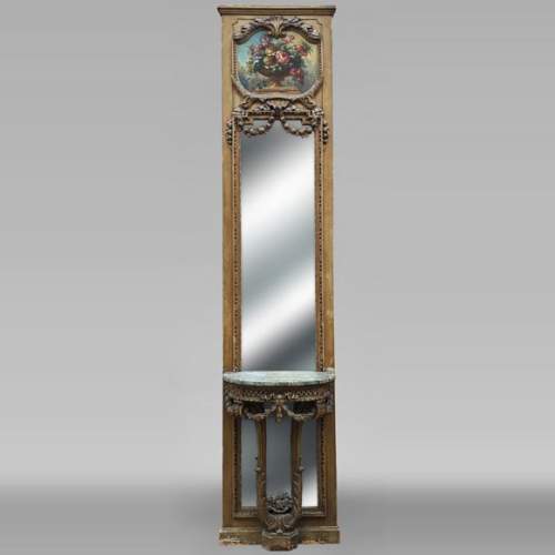 Small console and overmantel in the Napoleon III style