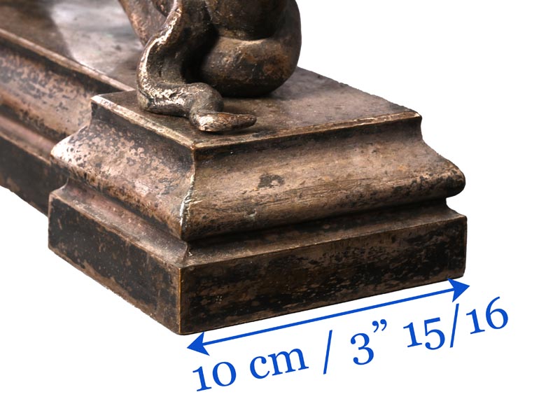 E. CLAVIER, Andirons with Eurasian Eagle-Owls, 1867 World's Fair-7