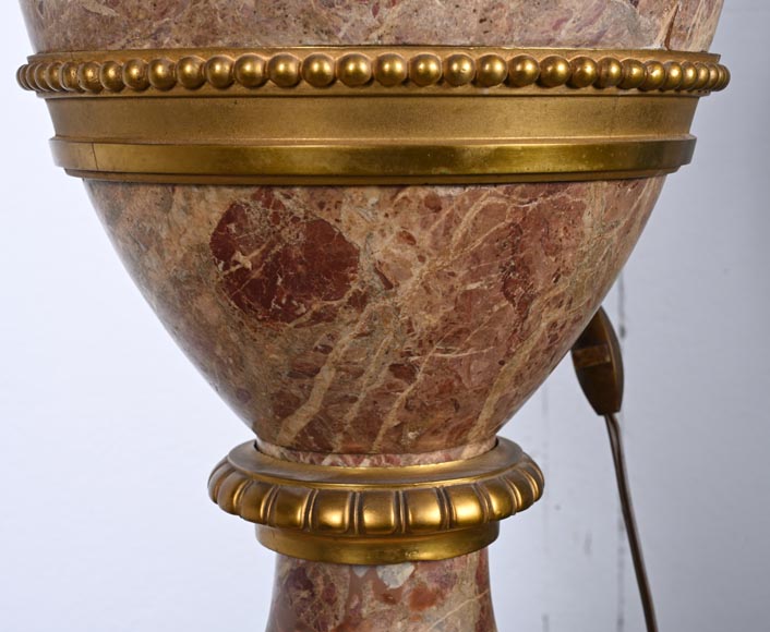 Napoléon III Lamp in Sarrancolin Marble, modern base-11