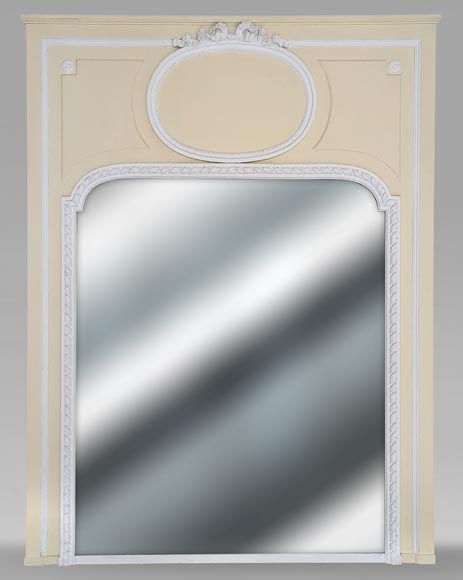 Louis XVI style trumeau adorned with a medallion topped with a ribbon Louis XVI style trumeau adorned with a medallion topped with a ribbon-0