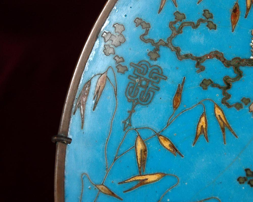 Andre-Fernand THESMAR (1845 - 1912) and Ferdinand BARBEDIENNE, Ornamental Japanese plate Andre-Fernand THESMAR (1845 - 1912) and Ferdinand BARBEDIENNE, Ornamental Japanese plate-2