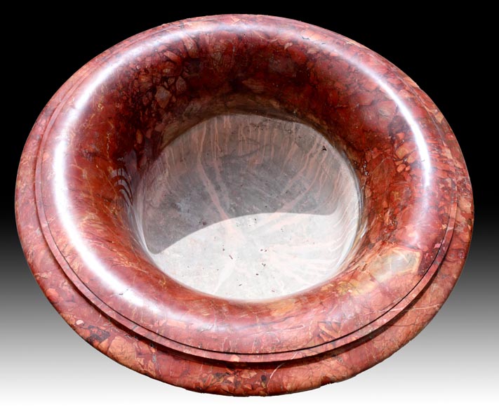 Jules CANTINI, Large Urn in Numidia Red Breccia Marble,second half of the 19th century Jules CANTINI, Large Urn in Numidia Red Breccia Marble,second half of the 19th century-11