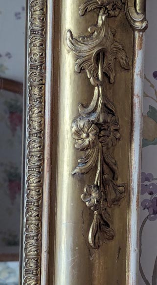 Napoleon III style gilded trumeau with plant decoration Napoleon III style gilded trumeau with plant decoration-6