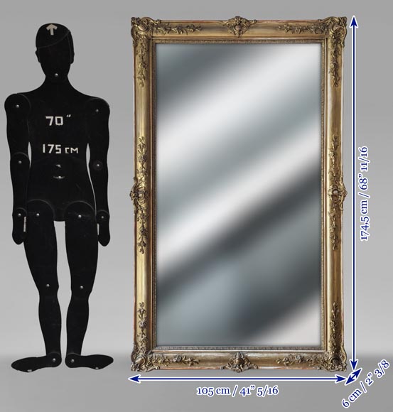 Napoleon III style gilded trumeau with plant decoration Napoleon III style gilded trumeau with plant decoration-11