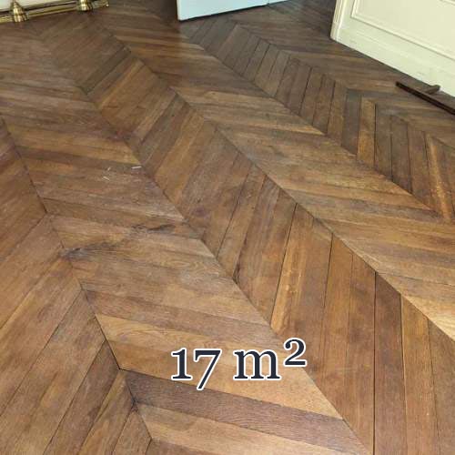 17 m² parquet floor in Hungarian stitch