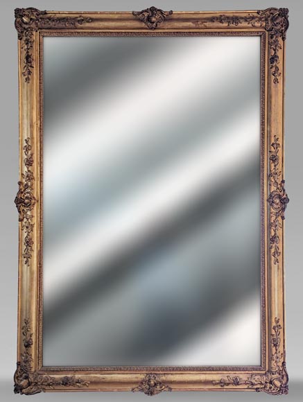 Napoleon III-style gilded trumeau with plant ornaments Napoleon III-style gilded trumeau with plant ornaments-0