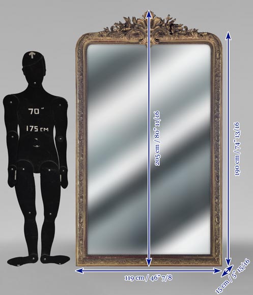 Regency-style gilded trumeau Regency-style gilded trumeau-8