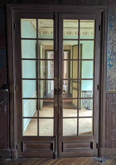 Small-paned double door Small-paned double door-5