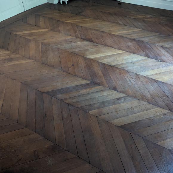 11 m² lot of Point de Hongrie parquet flooring 11 m² lot of Point de Hongrie parquet flooring-0