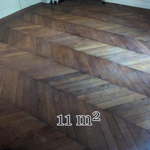 11 m² lot of Point de Hongrie parquet flooring