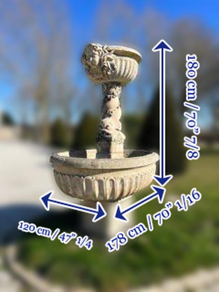 Fountain with Dolphins, 19th century Fountain with Dolphins, 19th century-7