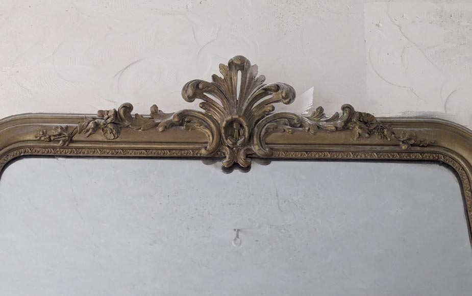 Louis XV style trumeau with gilt painted palmette Louis XV style trumeau with gilt painted palmette-1