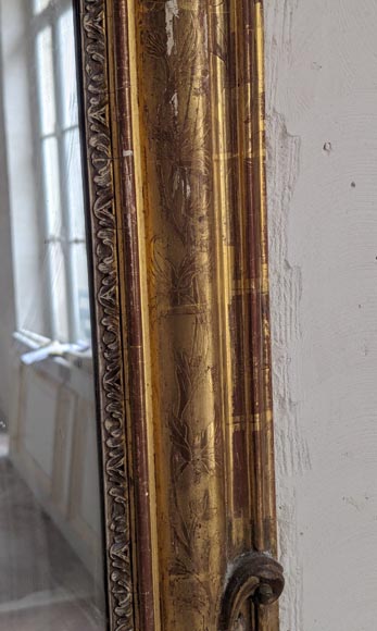 Louis XV style gilded trumeau with openwork shells Louis XV style gilded trumeau with openwork shells-5