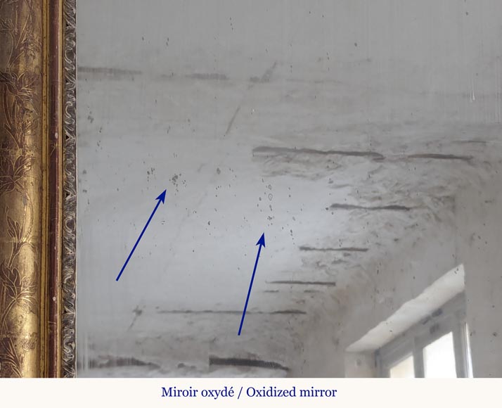 Louis XV style gilded trumeau with openwork shells Louis XV style gilded trumeau with openwork shells-7