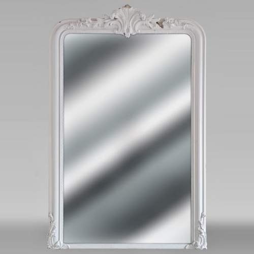 Louis XV style trumeau decorated with a flowering palmette