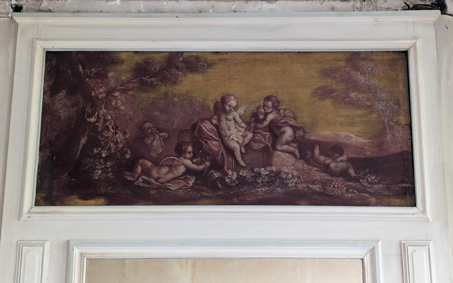 Louis XVI style Trumeau on the theme of wine Louis XVI style Trumeau on the theme of wine-1