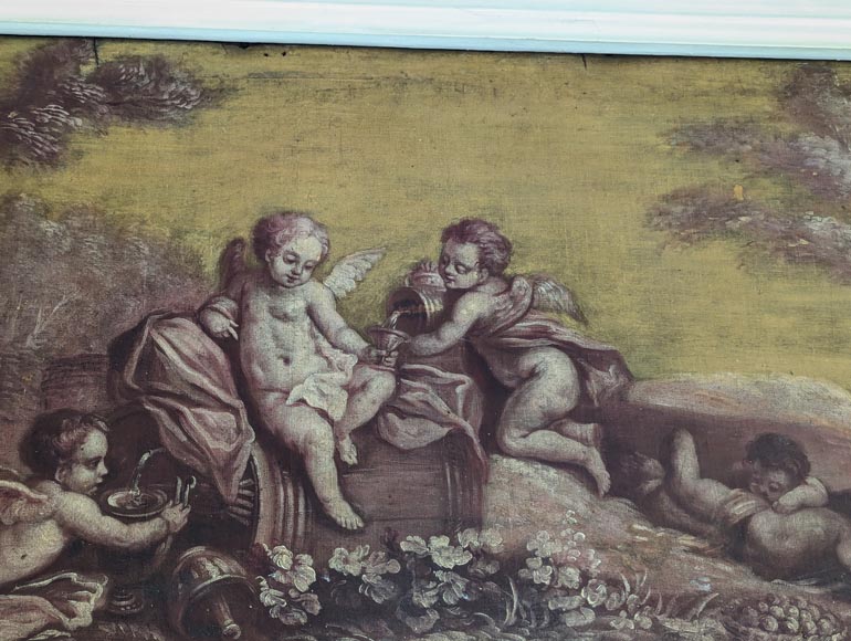 Louis XVI style Trumeau on the theme of wine Louis XVI style Trumeau on the theme of wine-2