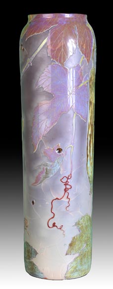 Clain & Perrier - Glass Paste Vase Decorated With Coloquintes, Circa 1900 Clain & Perrier - Glass Paste Vase Decorated With Coloquintes, Circa 1900-3