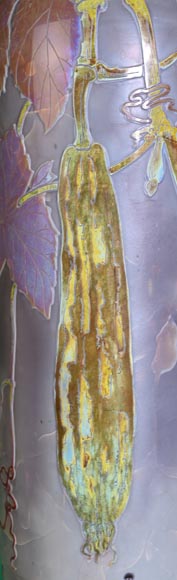 Clain & Perrier - Glass Paste Vase Decorated With Coloquintes, Circa 1900 Clain & Perrier - Glass Paste Vase Decorated With Coloquintes, Circa 1900-5