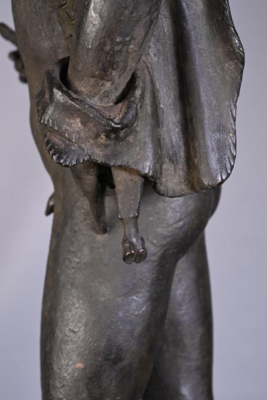 Parisian Clockmaker, Clock with “Narcissus” of Pompeii, late 19th Century Parisian Clockmaker, Clock with “Narcissus” of Pompeii, late 19th Century-9