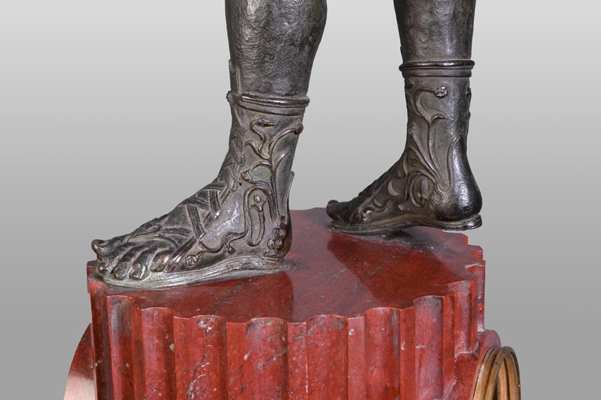 Parisian Clockmaker, Clock with “Narcissus” of Pompeii, late 19th Century Parisian Clockmaker, Clock with “Narcissus” of Pompeii, late 19th Century-11