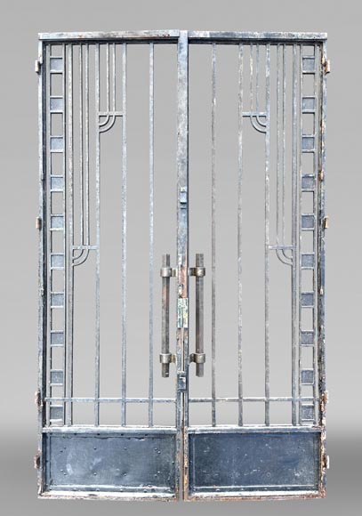 Double Cast Iron Gate – Art Deco Style-1