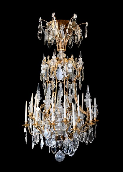 Twenty-Four-Arm Chandelier Based on Château de Versailles Chandeliers, 20th century Twenty-Four-Arm Chandelier Based on Château de Versailles Chandeliers, 20th century-0